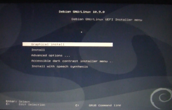 Debian10 busterのインストール